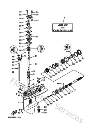 Diagram for Lower Casing & Drive 3