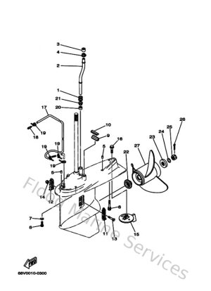 Diagram for Lower Casing & Drive 4