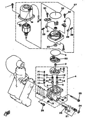 Diagram for Power Trim & Tilt Assy 2