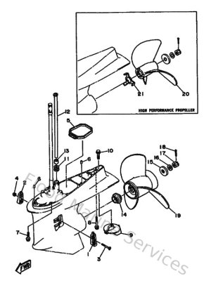 Diagram for Lower Casing & Drive
