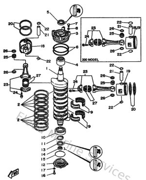 Diagram for Crankshaft & Piston