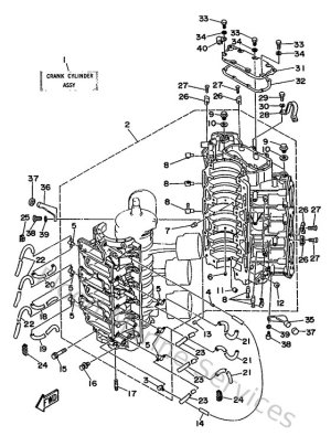 Diagram for Cylinder. Crankcase 1