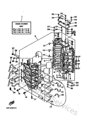Diagram for Cylinder & Crankcase 1-2 (SWS)