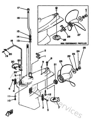Diagram for Lower Casing & Drive 2