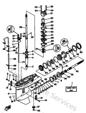 Diagram for Lower Casing & Drive 1