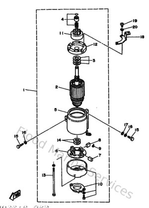 Diagram for Starting Motor