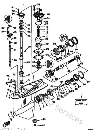 Diagram for Lower Casing & Drive 1