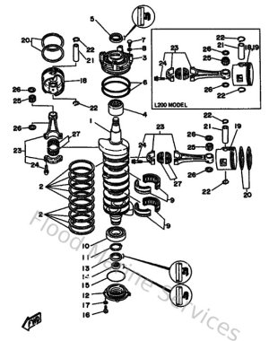 Diagram for Crankshaft & Piston