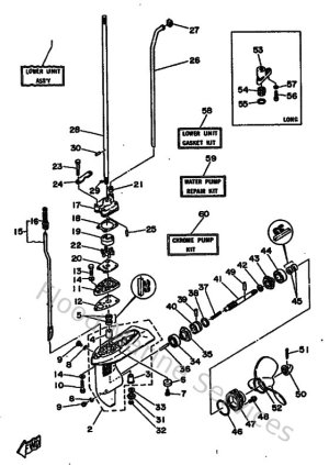 Diagram for Lower Casing & Drive