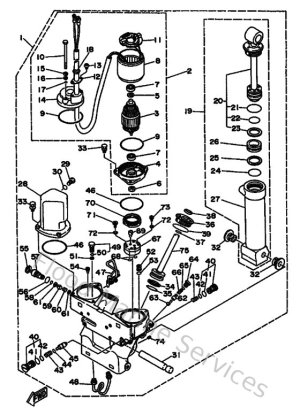 Diagram for Power Trim & Tilt Assy