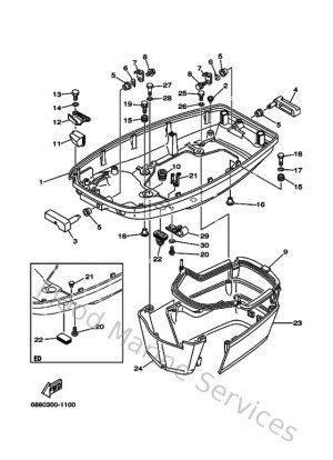 Diagram for Bottom Cowling