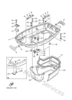 Diagram for Bottom Cowling