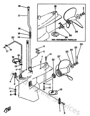 Diagram for Lower Casing & Drive 2