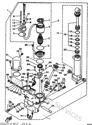 Diagram for Power Trim & Tilt Assy 1