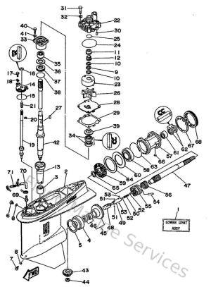 Diagram for Lower Casing Drive 1