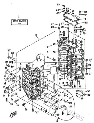 Diagram for Cylinder. Crankcase 1