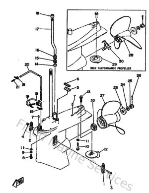Diagram for Lower Casing & Drive 2