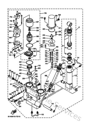 Diagram for Power Trim & Tilt Assy 1