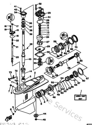 Diagram for Lower Casing & Drive 1