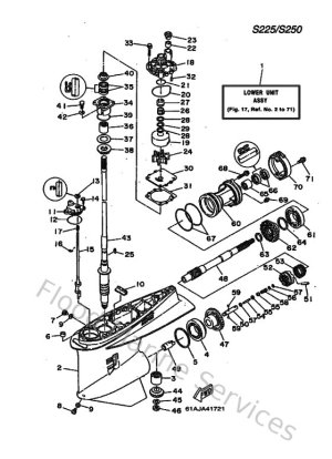 Diagram for Lower Casing. Drive 1