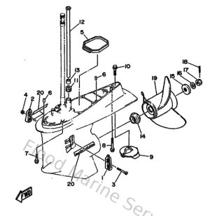 Diagram for Lower Casing & Drive 2