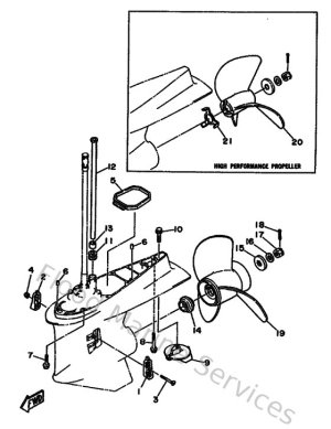 Diagram for Lower Casing & Drive 2