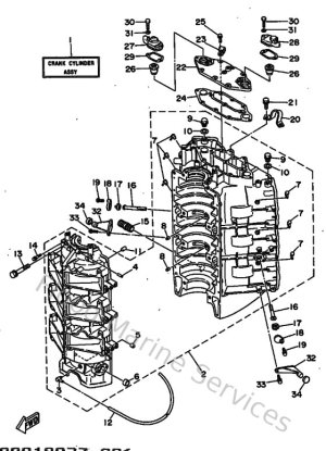 Diagram for Cylinder & Crankcase 1
