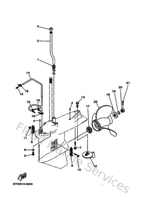 Diagram for Lower Casing & Drive 2