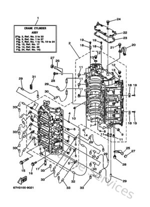 Diagram for Cylinder & Crankcase