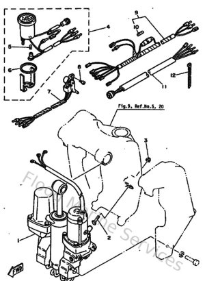 Diagram for Power Trim & Tilt Assy