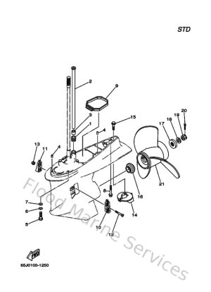 Diagram for Lower Casing & Drive 2