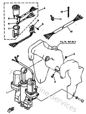 Diagram for Power Trim & Tilt Assy