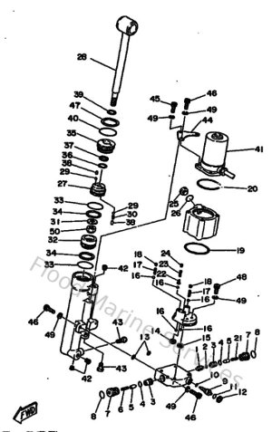 Diagram for Power Tilt Assy
