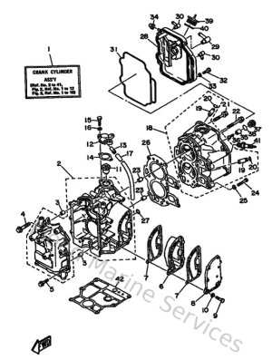 Diagram for Cylinder & Crankcase