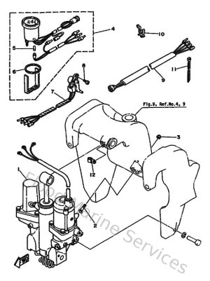 Diagram for Power Trim & Tilt Assy