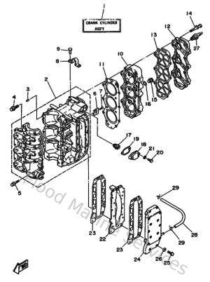 Diagram for Cylinder & Crankcase