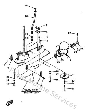 Diagram for Lower Casing & Drive 2