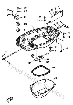 Diagram for Bottom Cowling