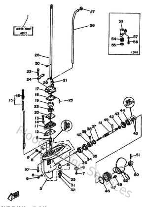 Diagram for Lower Casing & Drive