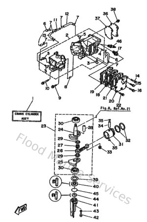 Diagram for Cylinder & Crankcase