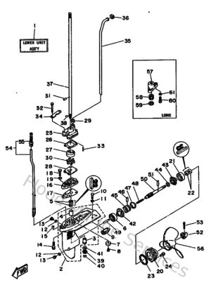 Diagram for Lower Casing & Drive 1