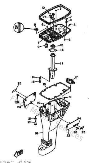 Diagram for Upper Casing