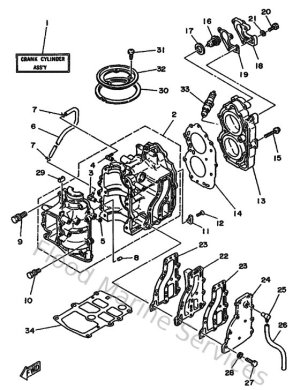 Diagram for Cylinder & Crankcase