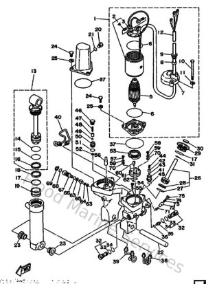 Diagram for Power Trim & Tilt Assy 1