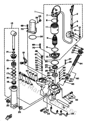 Diagram for Power Trim & Tilt Assy 2