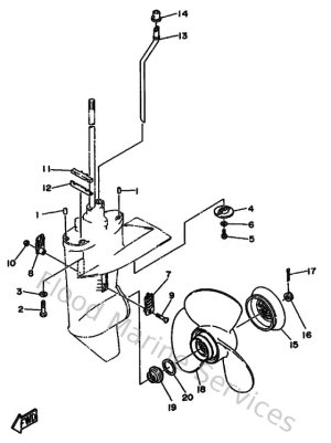 Diagram for Lower Casing & Drive 2