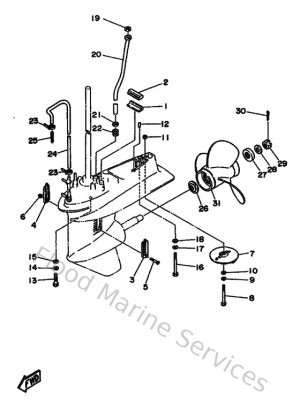 Diagram for Lower Casing & Drive 2