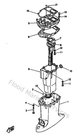 Diagram for Upper Casing