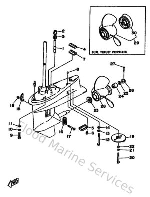 Diagram for Lower Casing & Drive 2