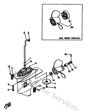 Diagram for Lower Casing & Drive 2